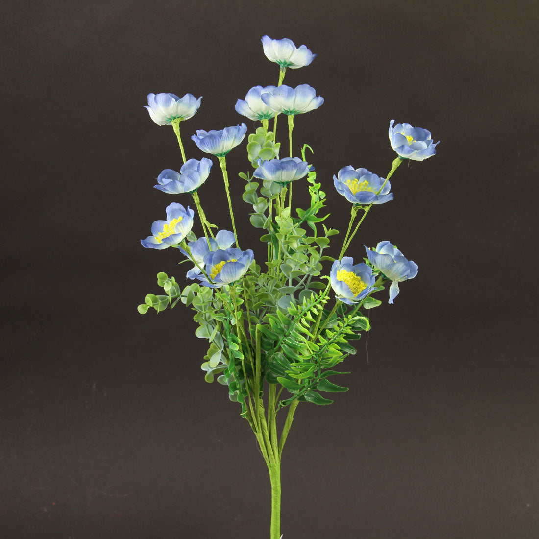18"MIX BLOSSOM FERN BLUE