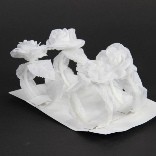 3"ROSE NAPKIN RING 4PC/CRD A4