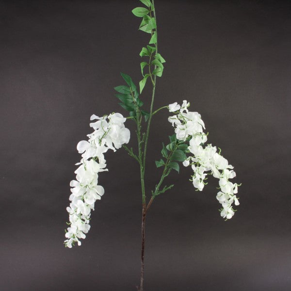 38"WISTERIA STEM WHITE