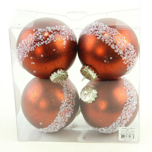 4"FRST/MERC. BALL ORN 4/BX