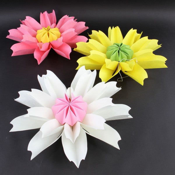 15"LINEN FLOWER HANG. A25