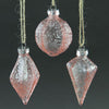 3.5"AGED GLASS ORN BLUSH