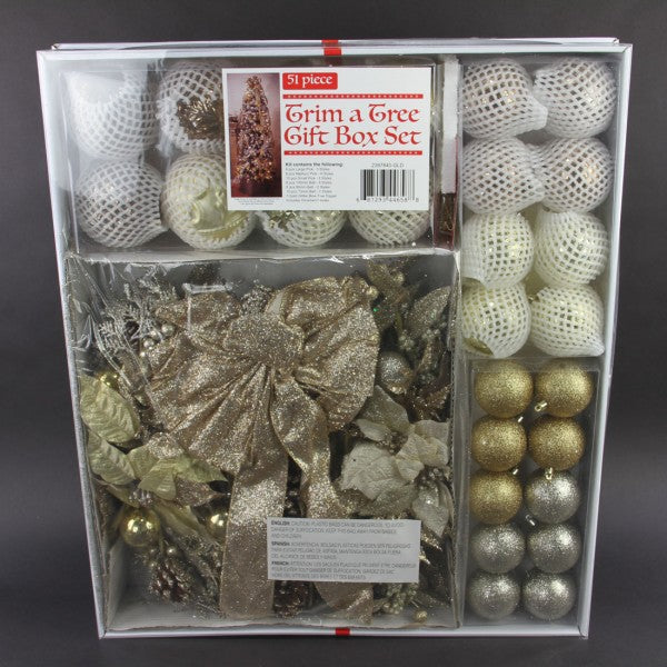 TRIM A TREE GIFT BOX GLD M10