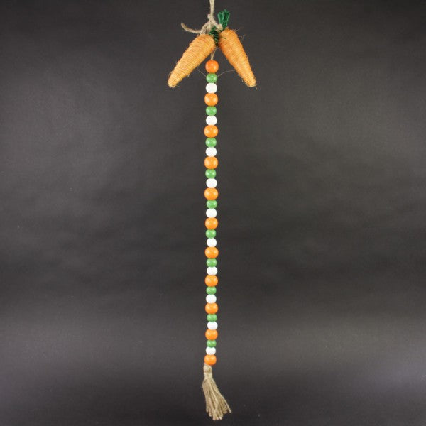 34"CARROT/BEAD GARLAND