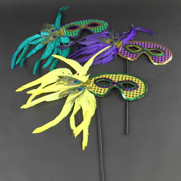 MARDIGRAS FEATHER MASK