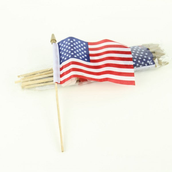4"X6"AMERICAN FLAG 12PC/PKG