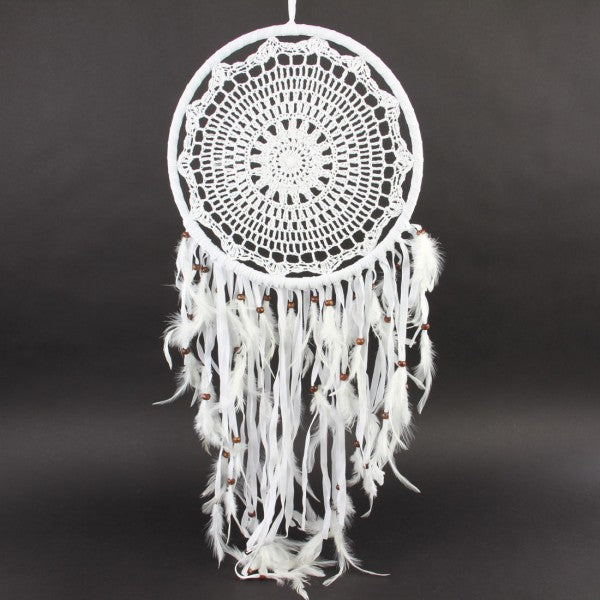 43"CROCHET SUEDE DREAMCATCHER