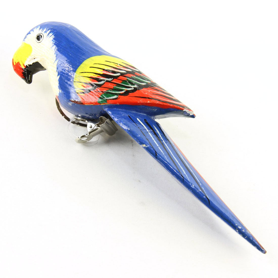 9"BLUE PARROT W/CLIP
