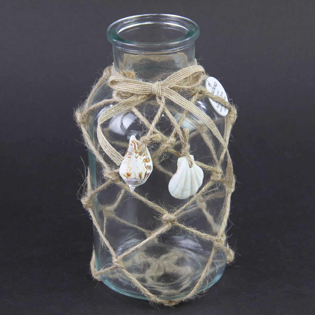 7.75"WRAPPED NET GLASS JUG