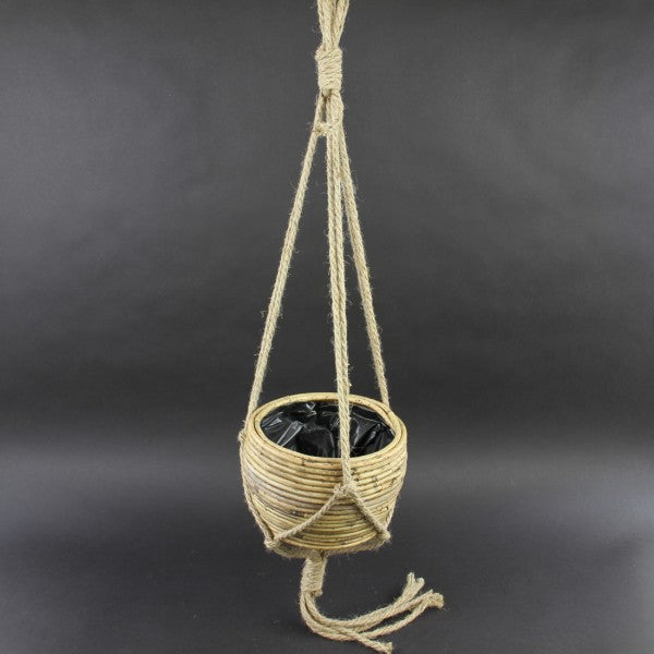 RATTAN HANGING BASKET NAT.