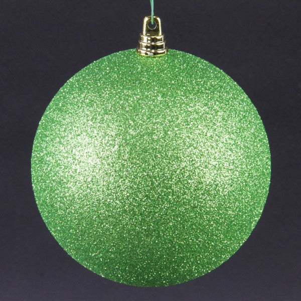 120MM GLITTER ORNA LIME GREEN
