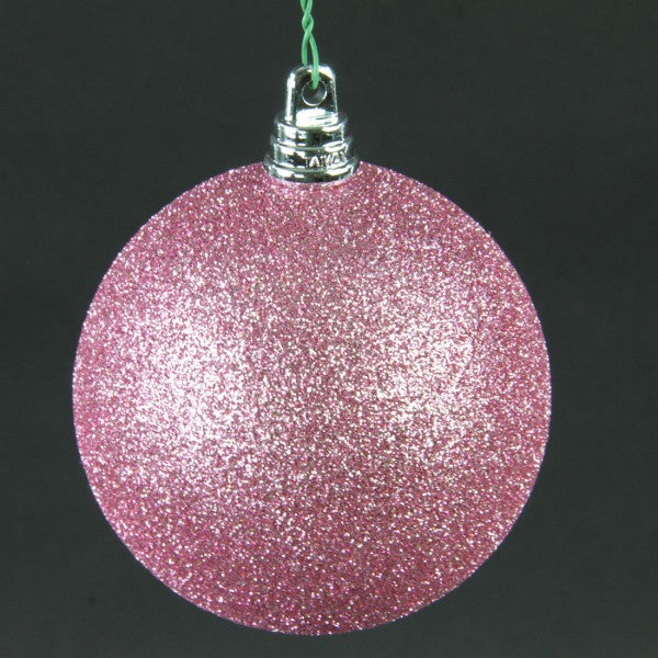 80MM GLITTER ORNA DUSTY ROSE