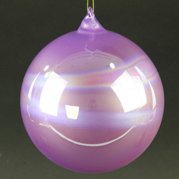 150MM PEARLESCENT GLASS ORNA