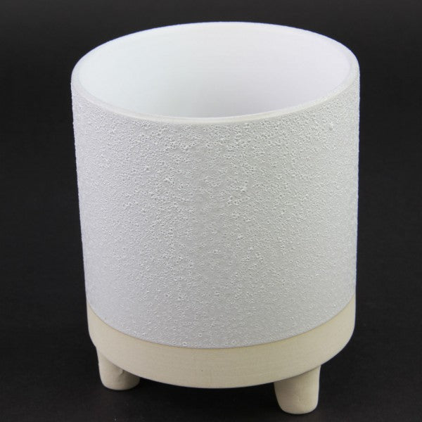 5.5"X6.75"DELRAY FOOTED POT
