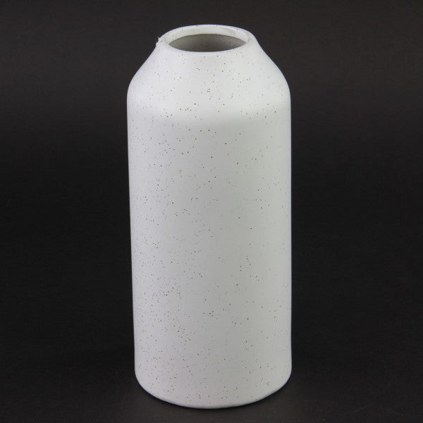 4"X8.75"FLYNN VASE WHITE