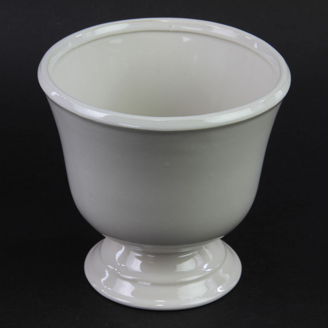 7"X6.75"CARA COMPOTE WHITE