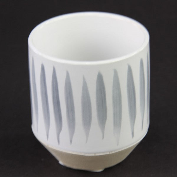 3"X3.25"CYRA POT BLUE