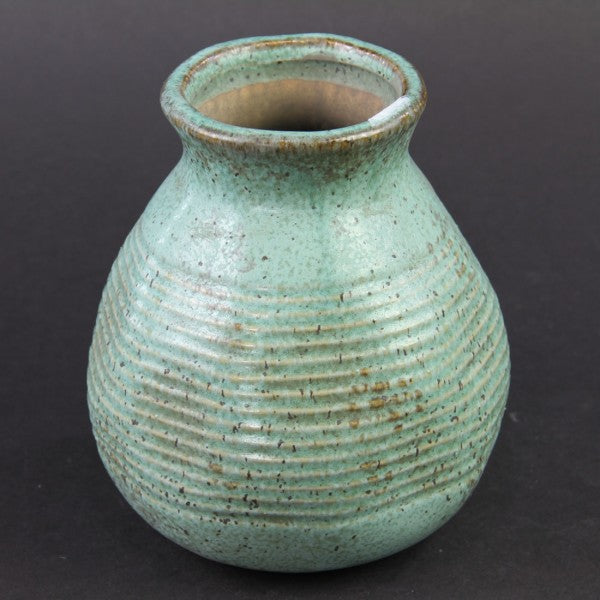 6"X7"CALETA VASE GREEN