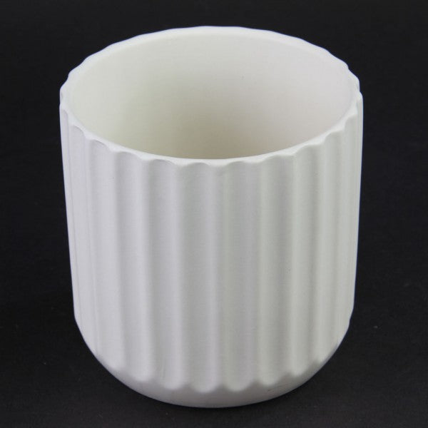 4.75"X4.5"BEAM POT OFF WHITE