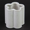 4"X4"PETAL VASE OFF WHITE