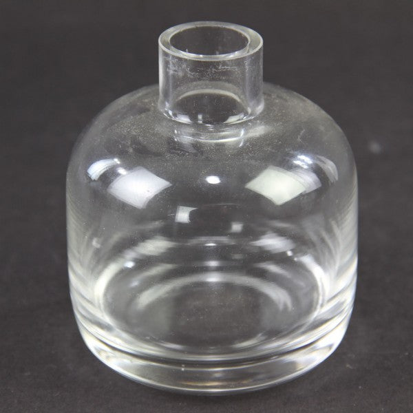 3.5"X4.5"CHIM BUD VASE CLEAR