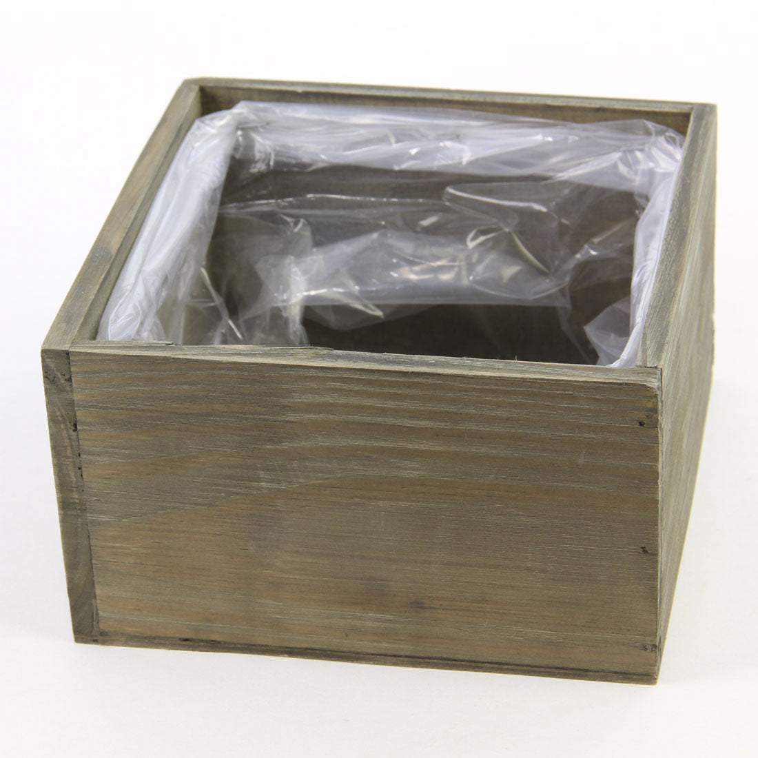 7"X7"X4"WOOD PLANTER