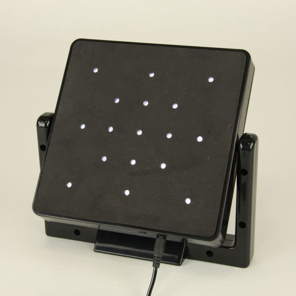 7"SQ.WHITE BASE W/PIVOT A4