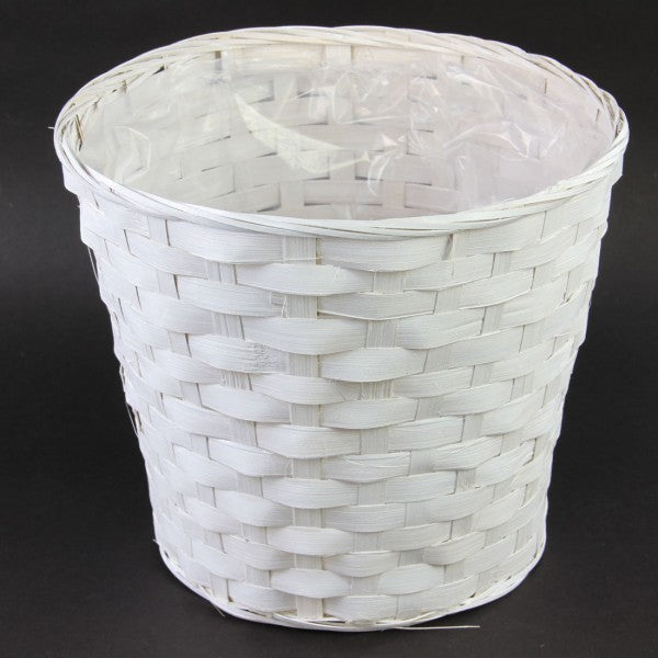 10"RND WH PNTD POT BASKET