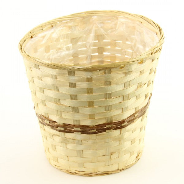 8" BAMBOO POT BASKET