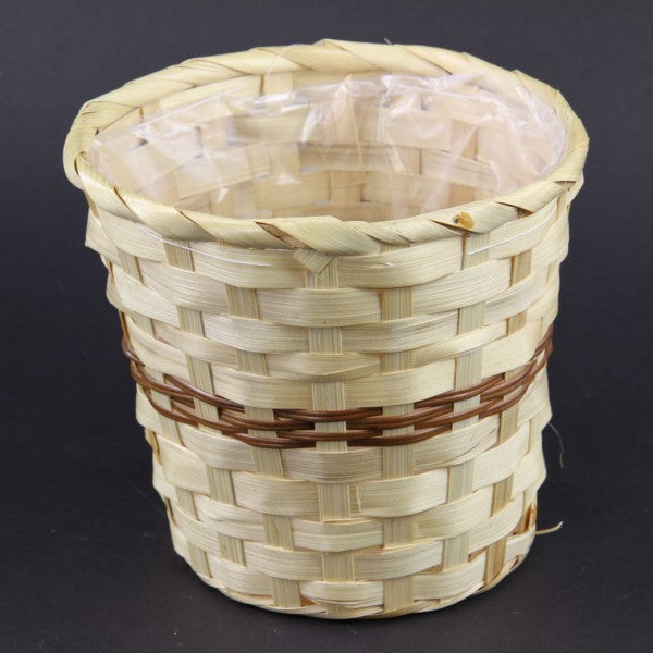 6" BAMBOO POT BASKET