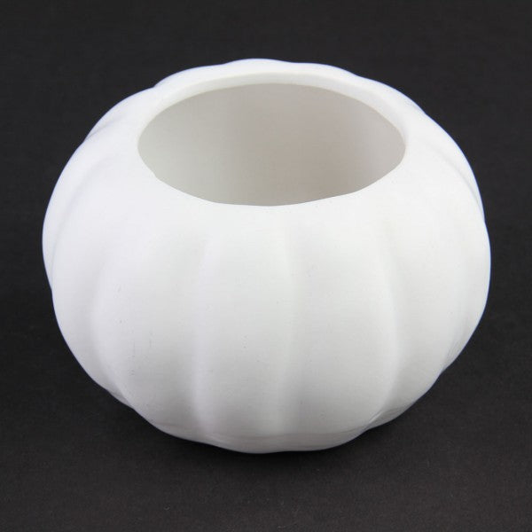 5"RND CRMC PUMPKIN POT