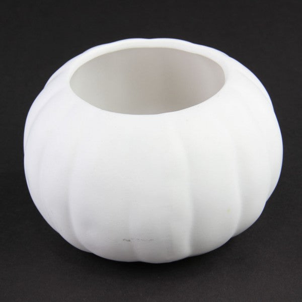 6"RND CRMC PUMPKIN POT