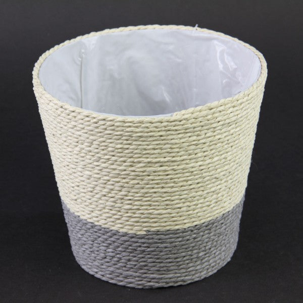 5.75"SEAGRASS POT BASKET A25