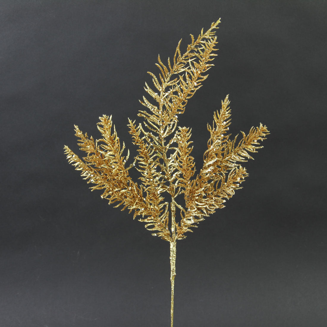 19"GLITTER NOBLE FIR SPRAY