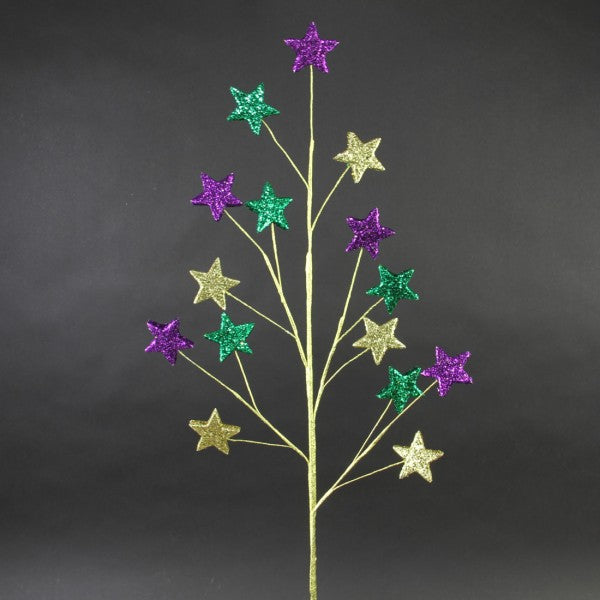 33"GLITTER/EVA STAR SPRAY