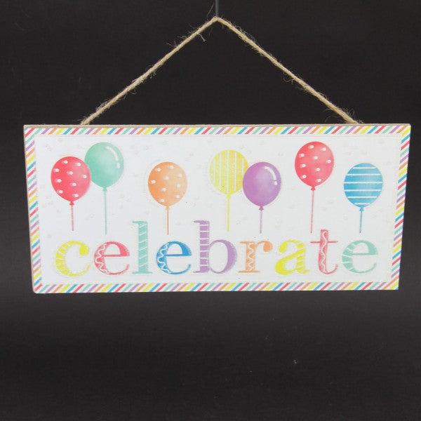 12.5"GLITTER CELEBRATE SIGN