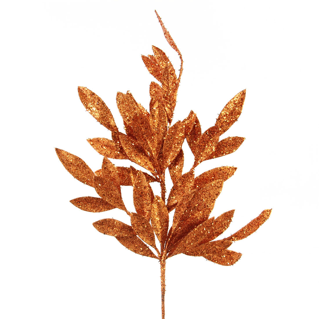 23"GLITTER BAY LEAF SPRAY