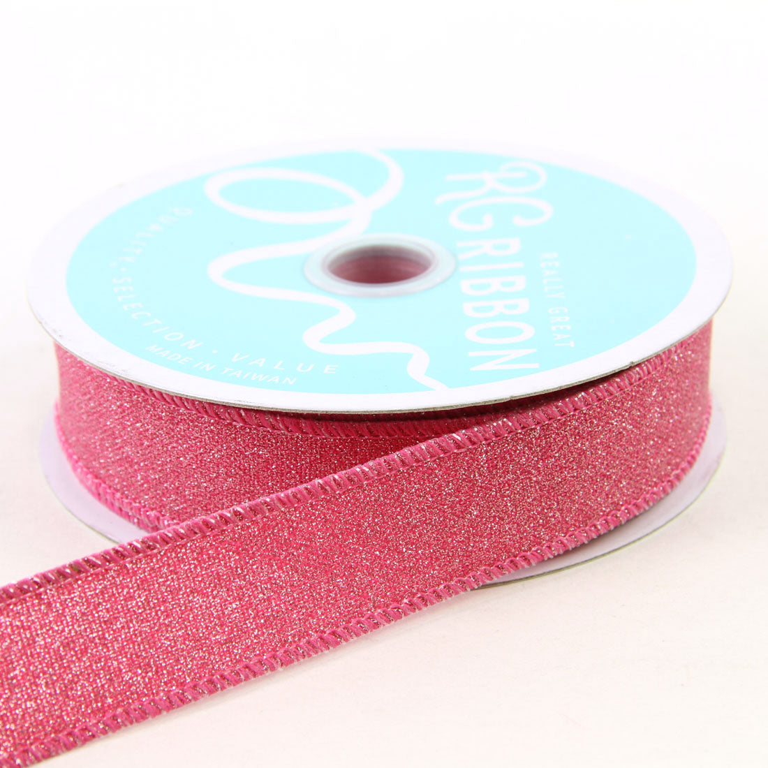 7/8"X10YD FINE GLITTER FUCHSIA