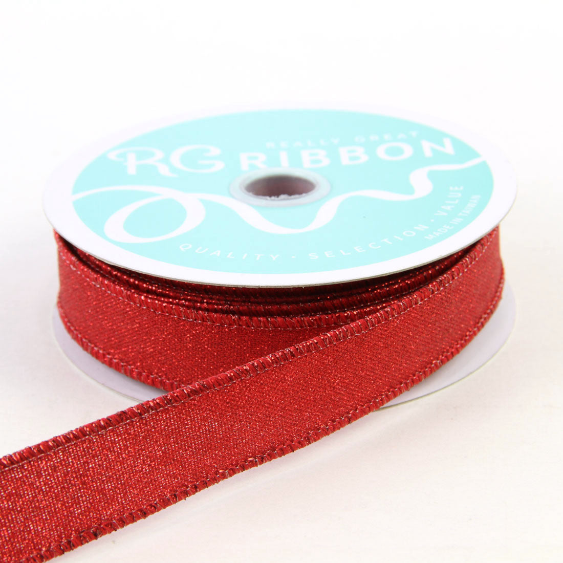 7/8"X10Y FINE GLITTER RED