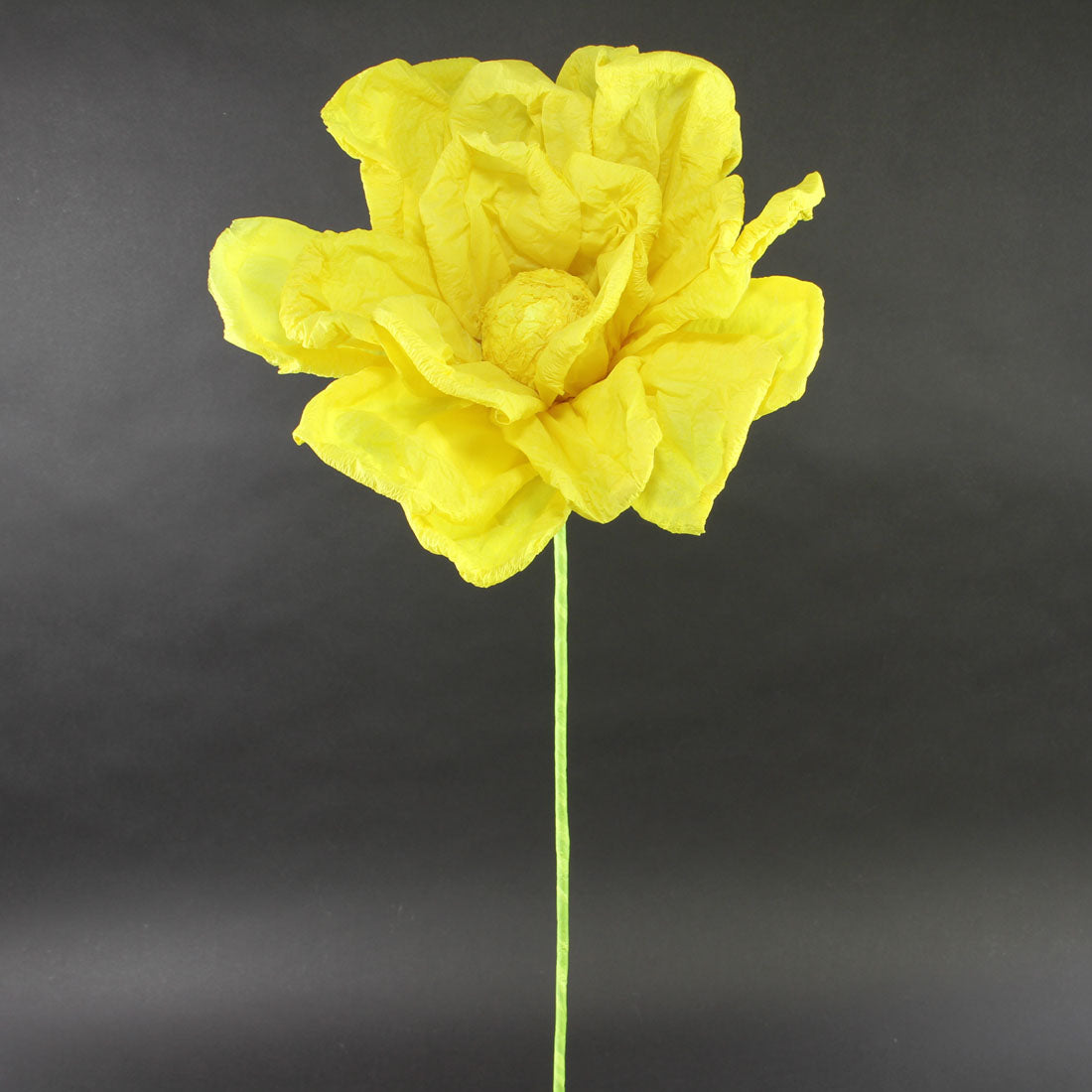 34"PAPER ROSE ON STEM