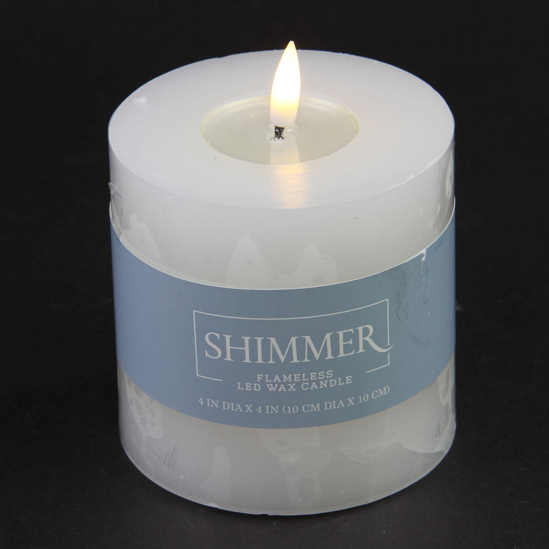 4"X4"FLAMELESS CANDLE WHITE