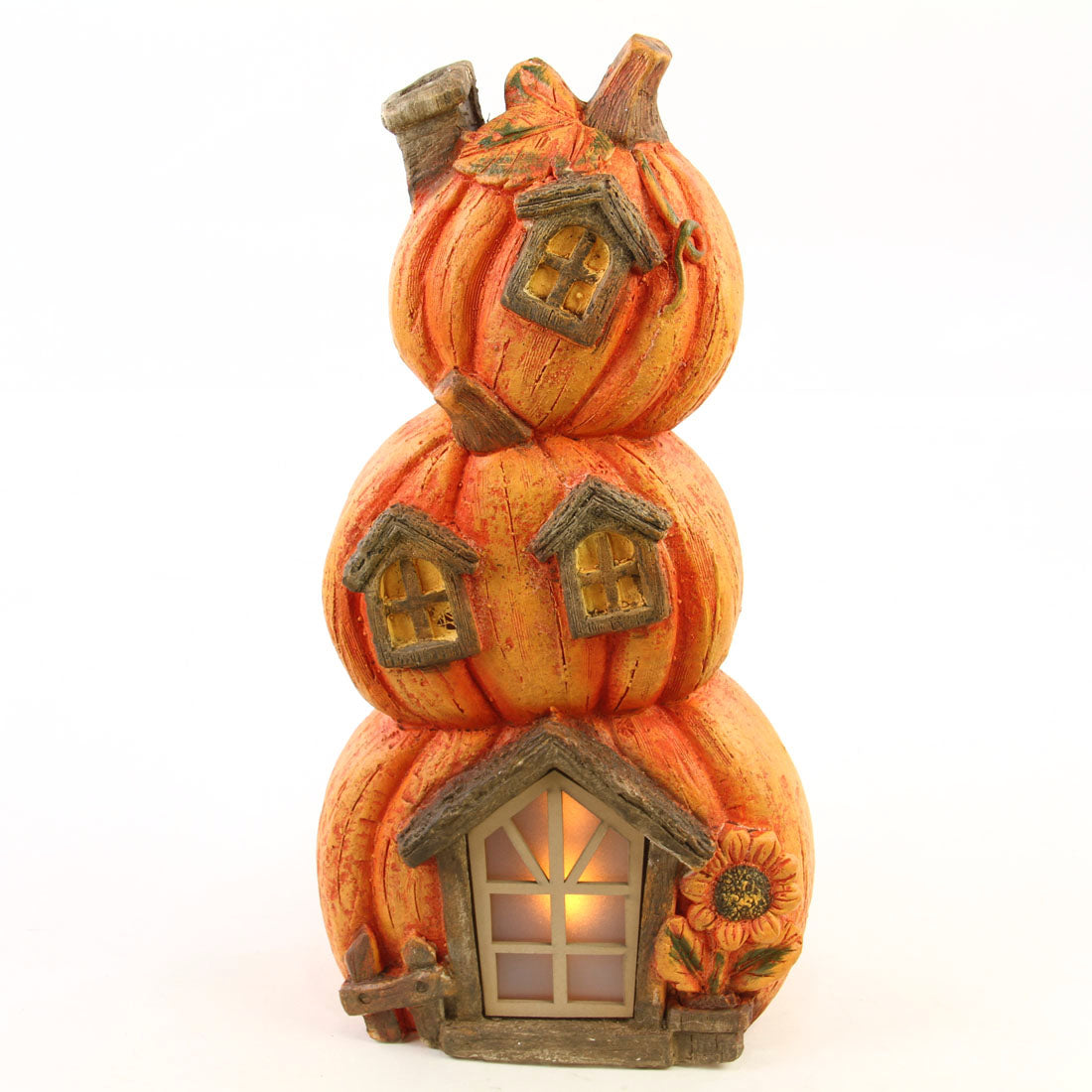 17.25"PUMPKIN STACK HOUSE