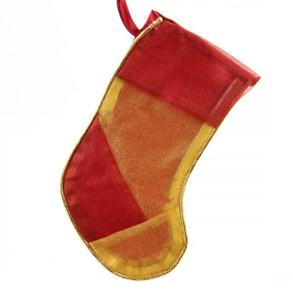 STOCKING RED/GOLD A4