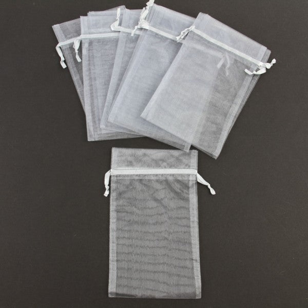 5.5"X9"SHEER POUCH 12/PKG SIL