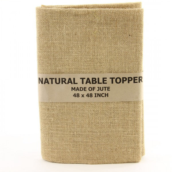 48"JUTE TOPPER/FRINGE EDGE