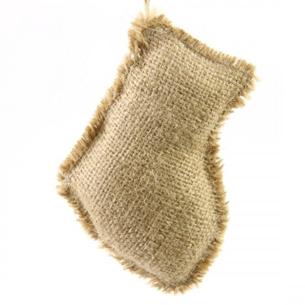 4"X6"BURLAP STOCKING ORN
