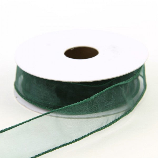 1 INCH X 10 YARD WIRED SHEER RIBBON