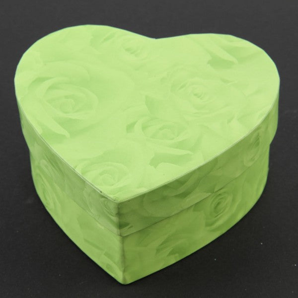 4.5" X 2"HEART BOX ROSE PATTERN