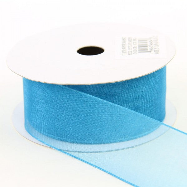 1.5" X 10 YD WIRED WOVEN SHEER RIBBON