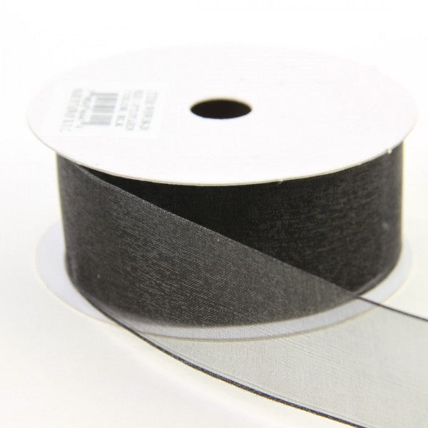1.5" X 10 YD WIRED WOVEN SHEER RIBBON